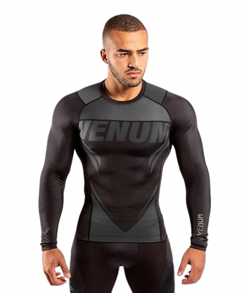 Venum Rashguard One FC Impact schwarz lang